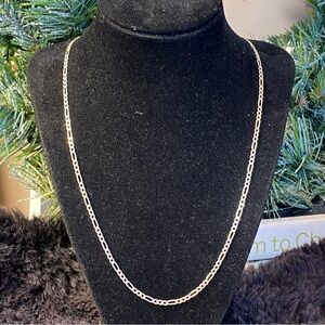 Marilena Jewelers Unique Signed Italy STERLING SILVER 925 Flat Chain 21” MJI